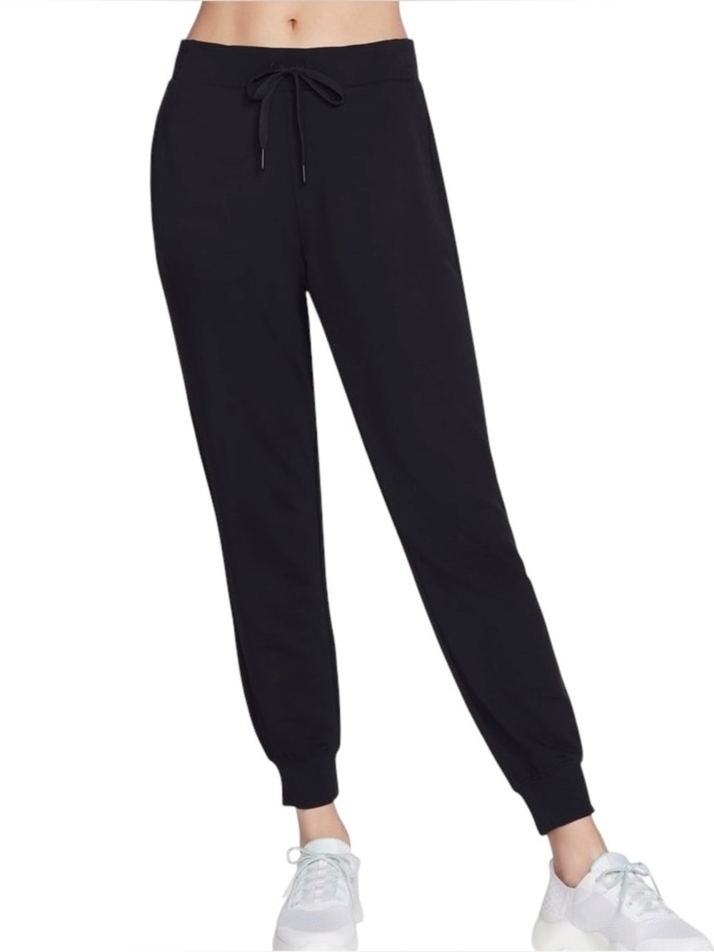 Skechers Soft French Terry Drawstring Waist Joggers Sweatpants Black Size 2XL